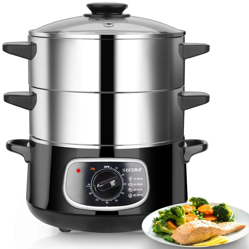 8.5 Qt Electric Stainless Steel Food Steamer F2