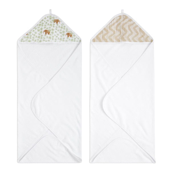 Aden + Anais Tanzania Hooded Towels, 2-pk V7