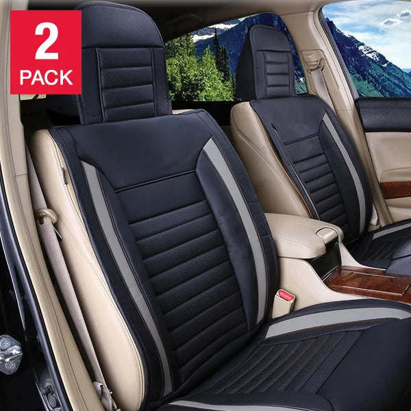 Alpena Grey Ultimate Universal Fit Luxury Seat Cover, 2-pack S4