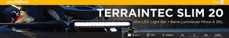 Alpena TerrainTec Slim 20 LED Light Bar Q4