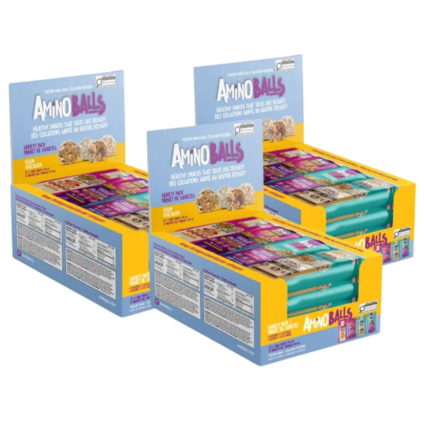 Amino Balls Vegan Protein Variety Pack, 36 x 40 g K5