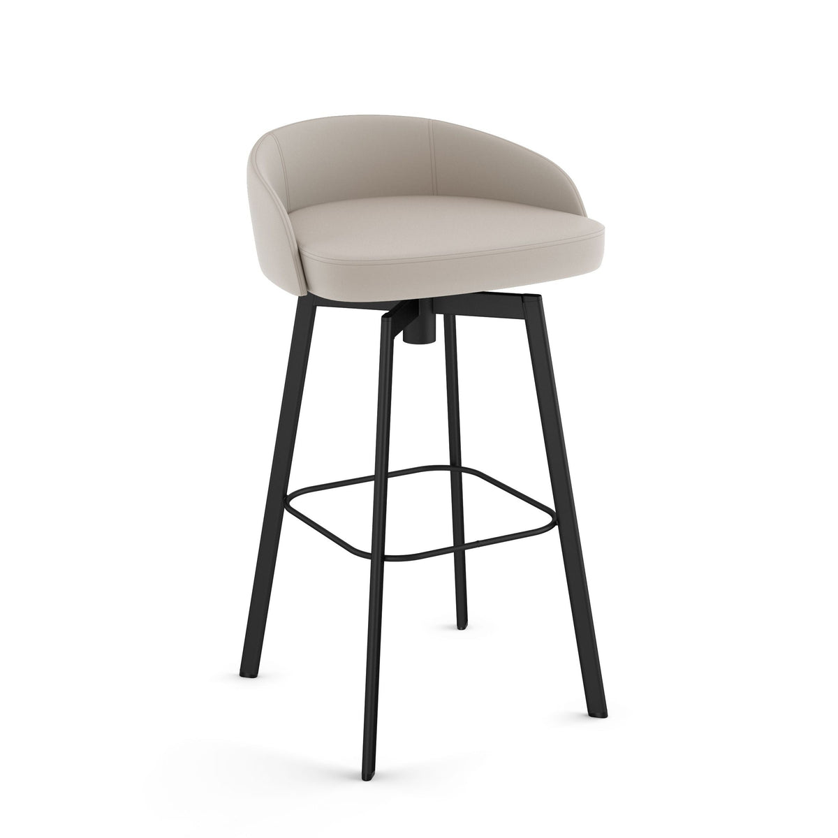 Amisco Cruz Welded Steel Counter Stool, 300-lb Capacity