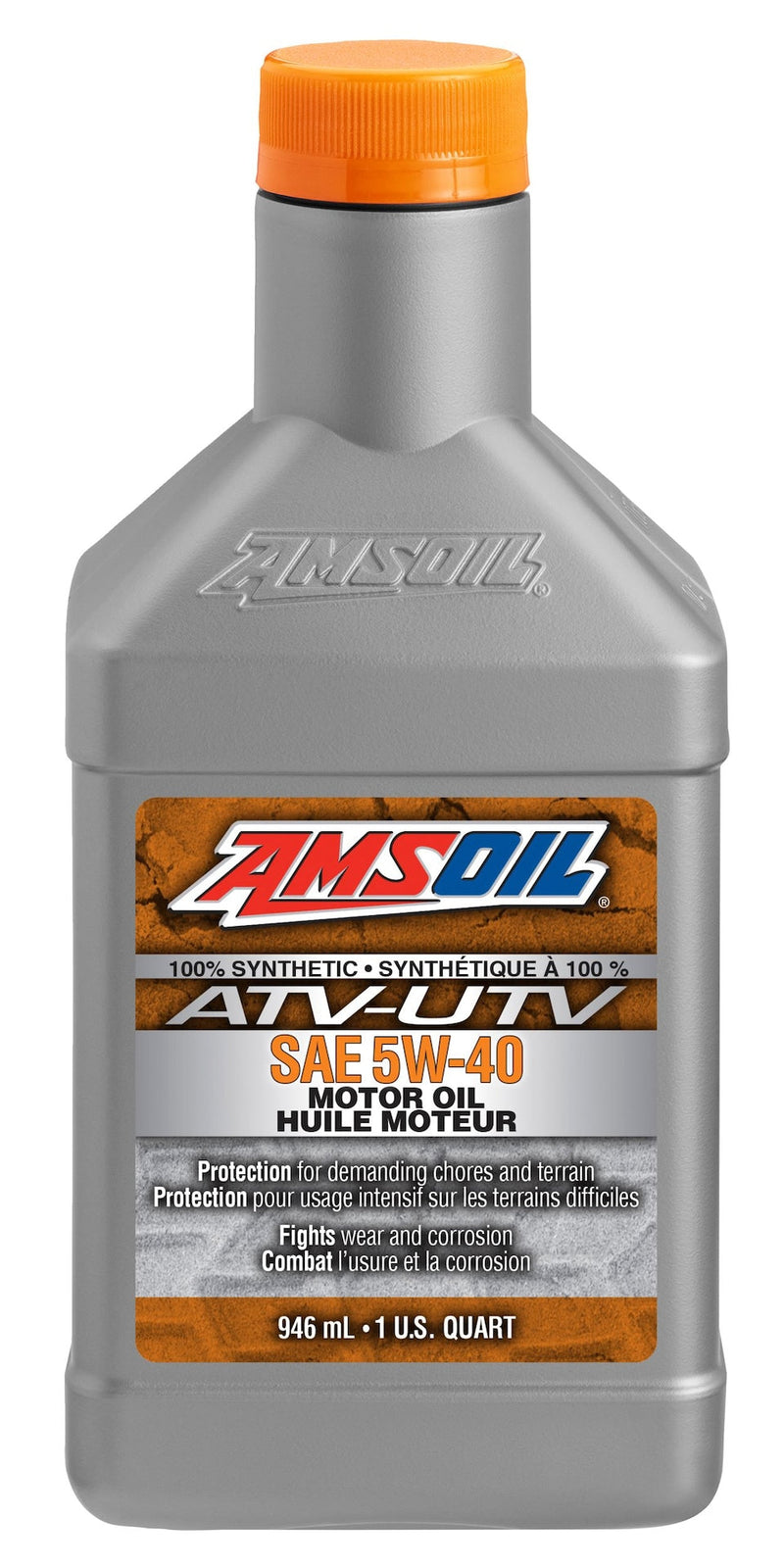 Amsoil 946-mL 100% Synthetic 5W40 ATV/UTV Engine Oil U5