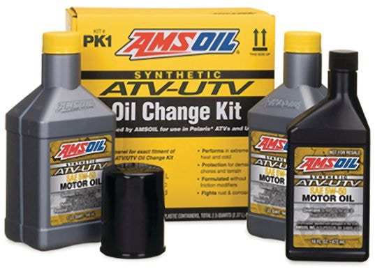 Amsoil Polaris ATV/UTV Oil Change Kit 5W50 Q8