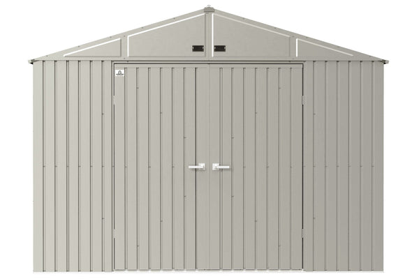 Arrow Elite 10x14-ft Cool Grey Corrosion-Resistant Steel Shed L0
