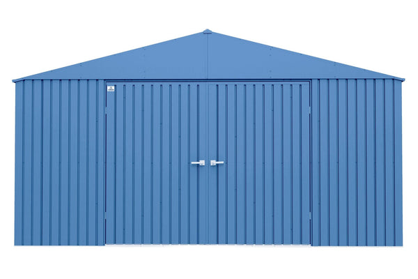 Arrow Elite 14x14-ft Corrosion-Resistant Blue Grey Steel Shed H2