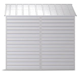 Arrow Select Galvanized Steel Storage Shed, Flute Grey, 10-ft x 8-ft
