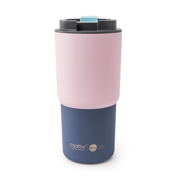 Asobu Pick-me-up Ceramic Travel Mug, 22-oz, Pastel Pink M2