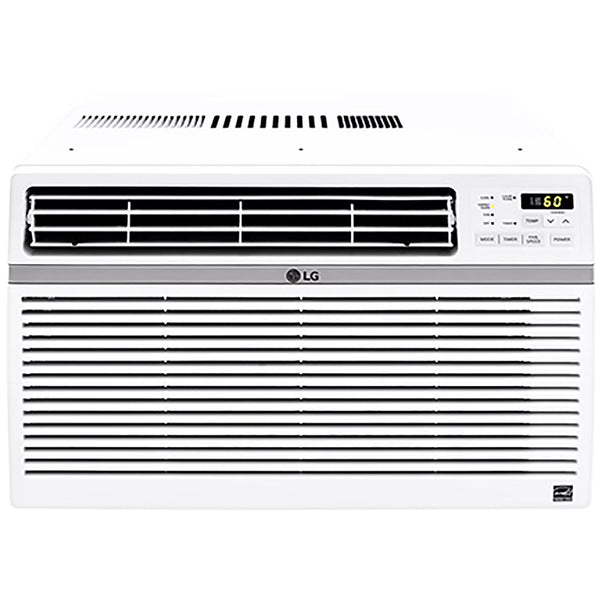 LG 8,000 BTU 340 Sq ft Window Air Conditioner with Remote Control, White, LW8016ER J4