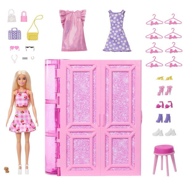 Barbie Dream Closet Toy Playset with Series 3.0 Fashion Doll and 25+ Accessories S7