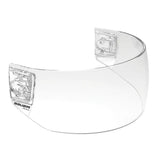 Bauer Pro-Clip Straight Hockey Helmet Visor with Clips, Junior/Senior, Clear