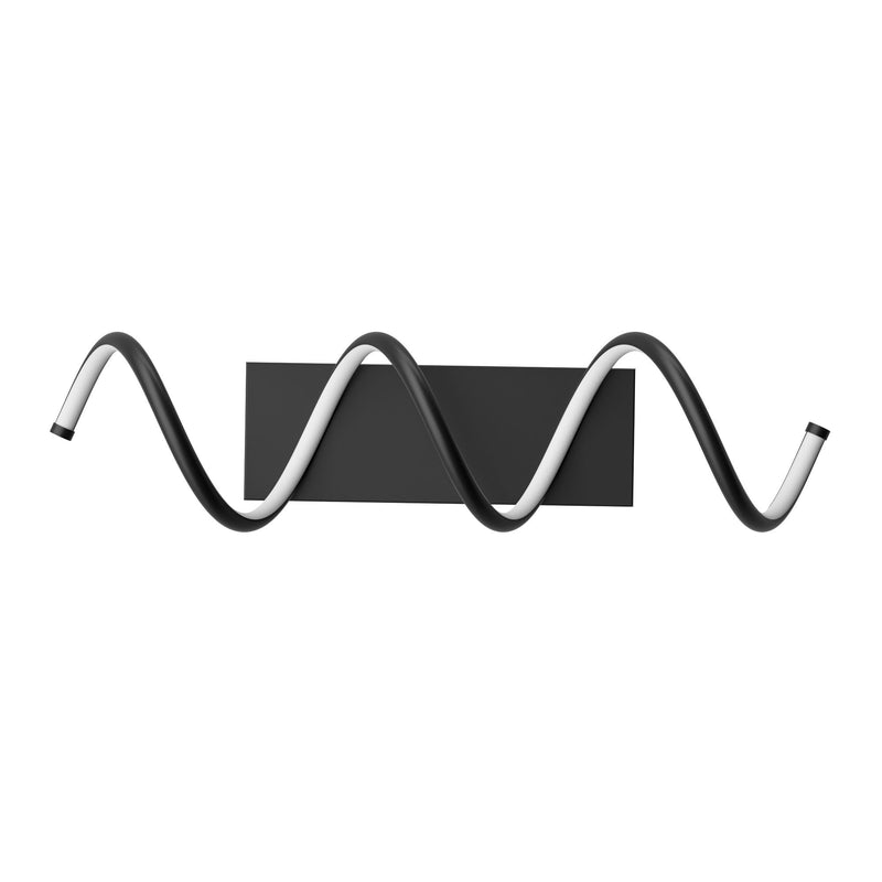 BAZZ Dante 16W/3000K Matte Black Integrated LED Wall Lamp Vanity Light T5