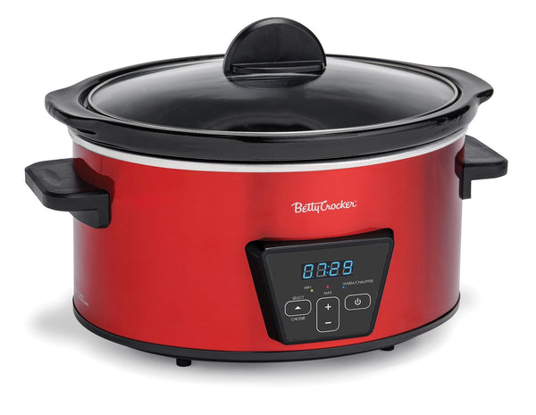 Betty Crocker Digital Programmable Slow Cooker with Tempered Glass Lid, 5-qt G9