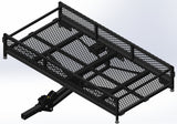 Black Bulldog Hitch Mount Adjustable Height Cargo Carrier