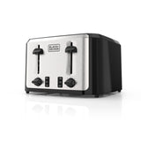 Black & Decker Extra Wide Slots Toaster with 7 Settings, 4-Slices