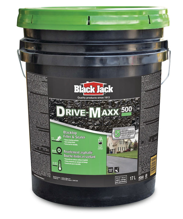 Black Jack Drive-Maxx 500 5-Year Asphalt Driveway Filler & Sealer, 32.5 sq. m Coverage, 17-L Y9
