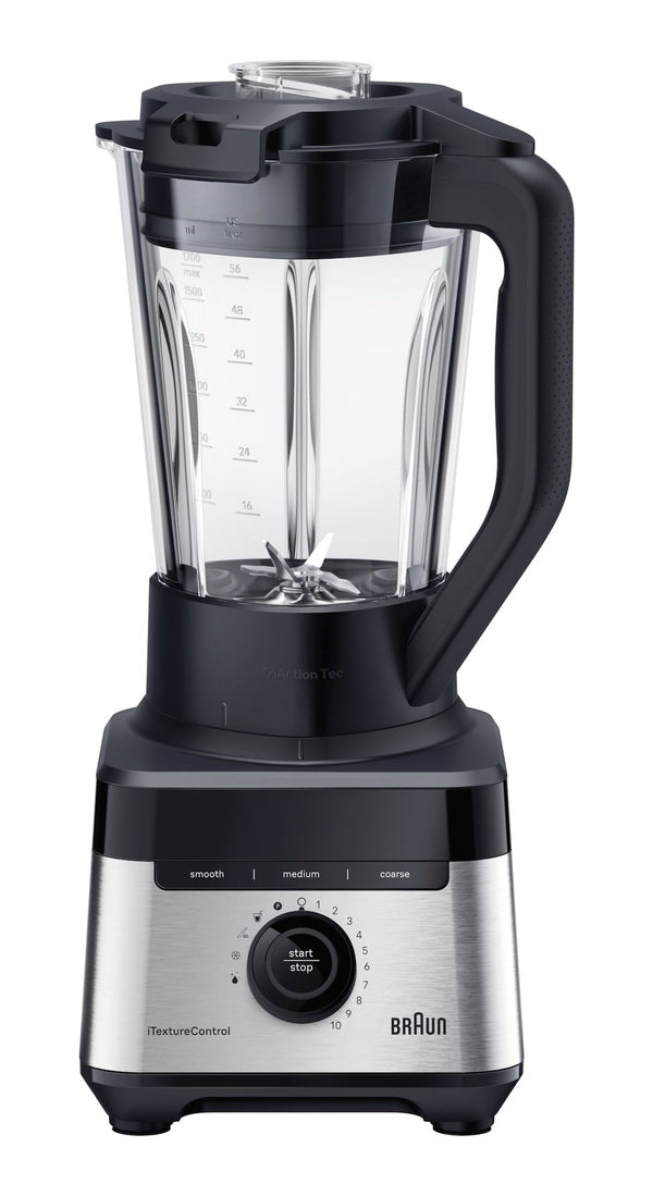 Braun 10-Speed Kitchen Jug Blender with 9 Settings & iTextureControl, 1200W, Black A6