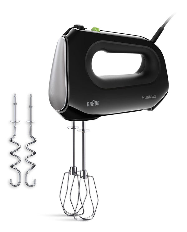 Braun MultiMix 2 5-Speed Hand Mixer, Includes MultiWhisk Beater, 250W, Black V5