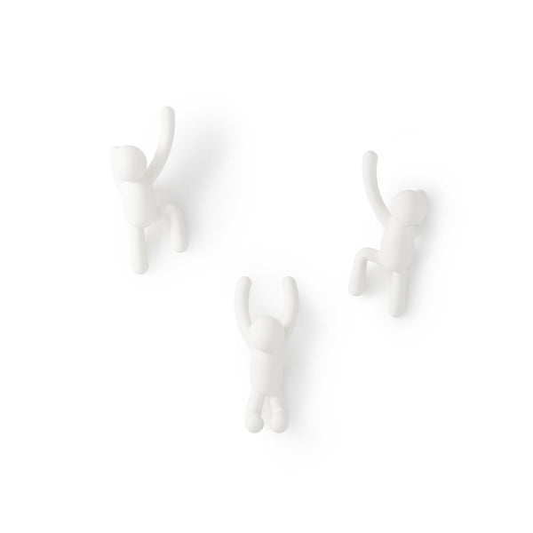 Buddy Hook Set of 3, White Q7