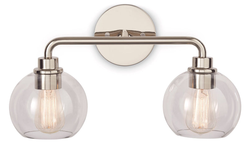 CANVAS Fuller 2-Light Vanity Light Fixture, Polished Nickel I8