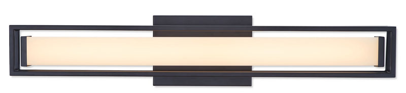 Canvas Slade 1-Light Integrated LED Vanity Light, Black, 24-in M2