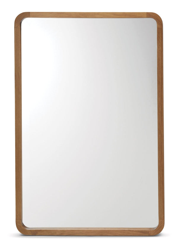 CANVAS Springside Pearwood Rectangular Wall Mirror, Brown, 24 x 36-in D5