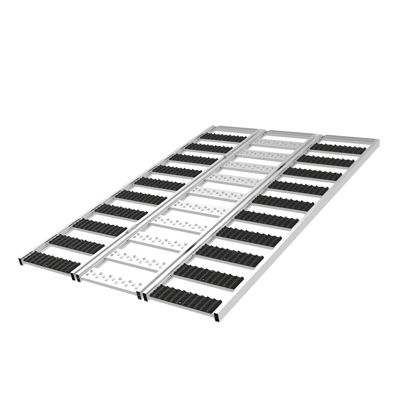 CargoMaster Aluminum Multi-Function Tri-Fold Snowmobile/ATV Ramp, 77 x 54-in, 1500-lb N1