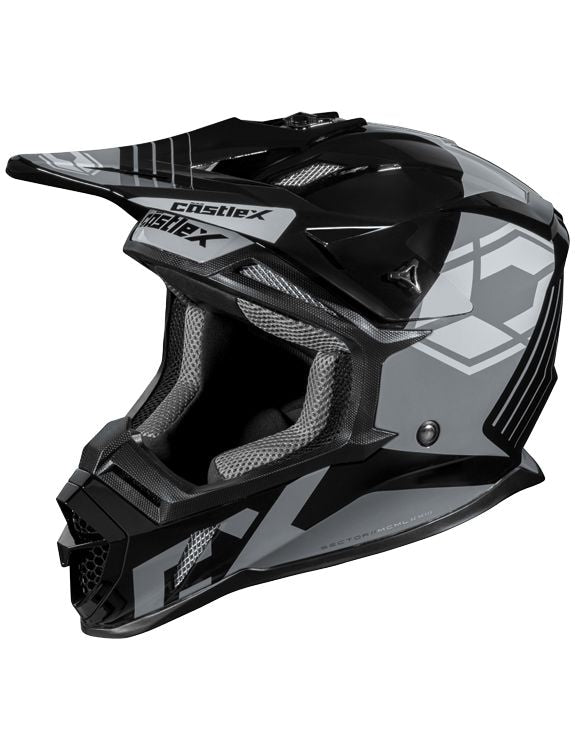 Castle X CX200 Sector MX Helmet, Grey A2
