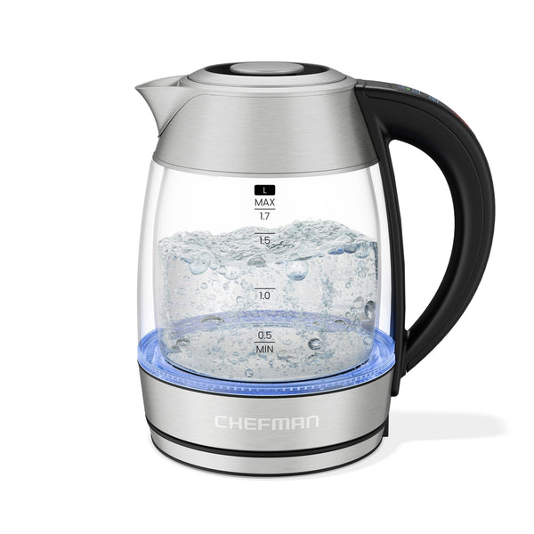 Chefman Custom-Temp 1.5L Digital Double Glass Kettle W8
