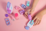 Cool Maker, GO GLAM Studio Nail Kit, Style 200 Nails, 4 Designs, 2 Polish Applicators & Mask, Ages 7+