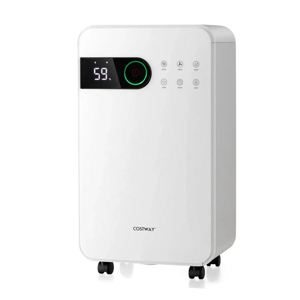 32 Pints Dehumidifier with Sleep Mode and 24H Timer for Home Basement-White Z1