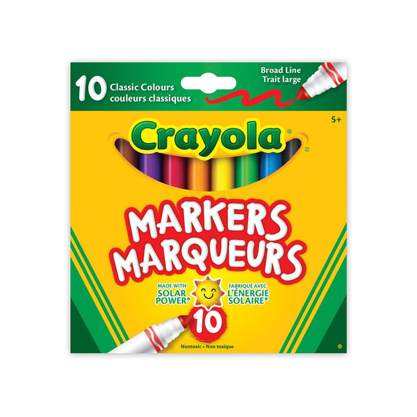 Crayola Broad Line Original Marker, 10 Pieces, Multicolour X2