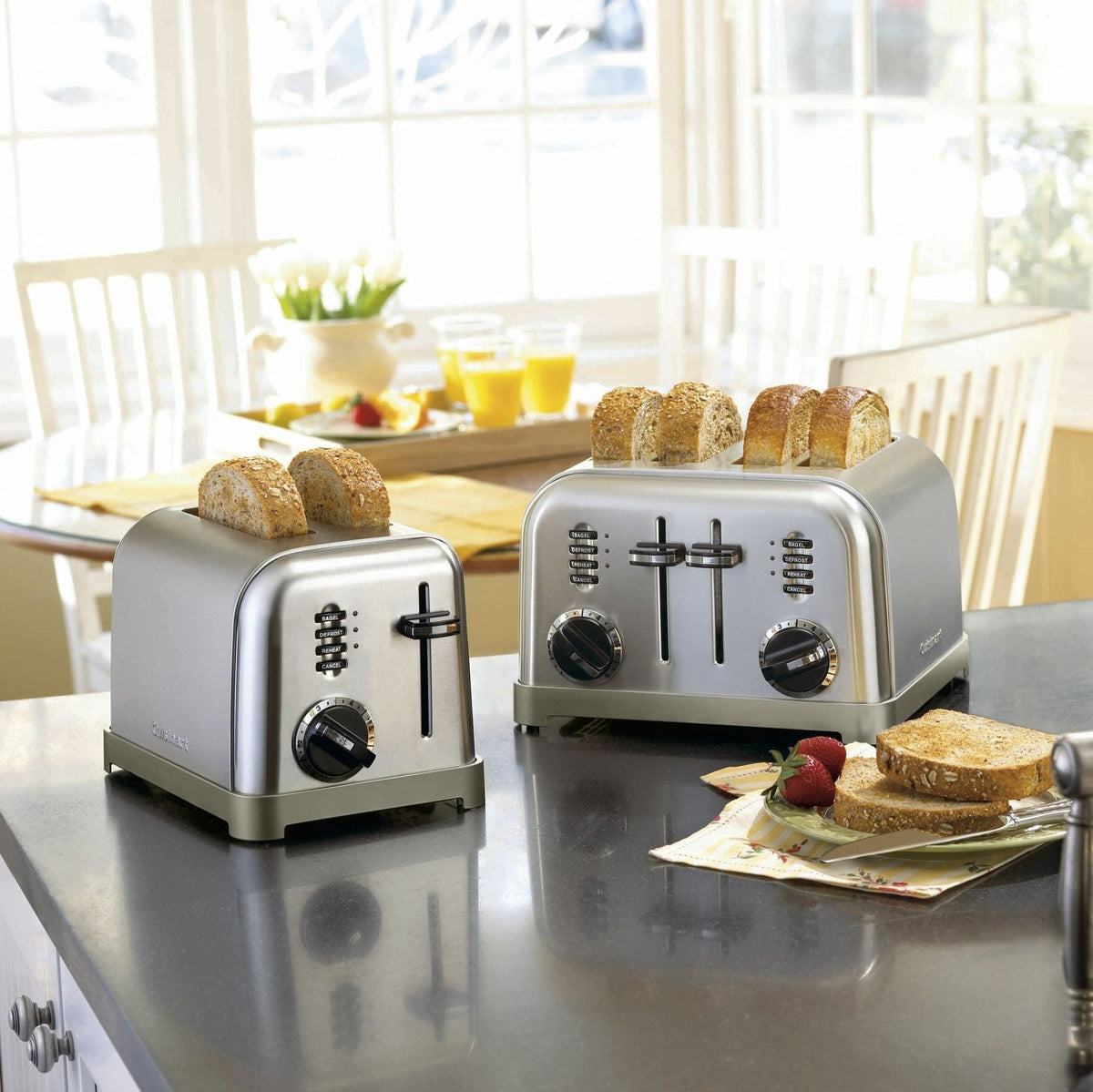 Cuisinart Metal Classic Toaster with 6 Settings, Stainless Steel, 4-Slices
