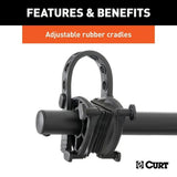 CURT 18065 Premium 5-Bike Two Arm Hitch Mount Bike Rack, Fits 2-in Receiver, Black