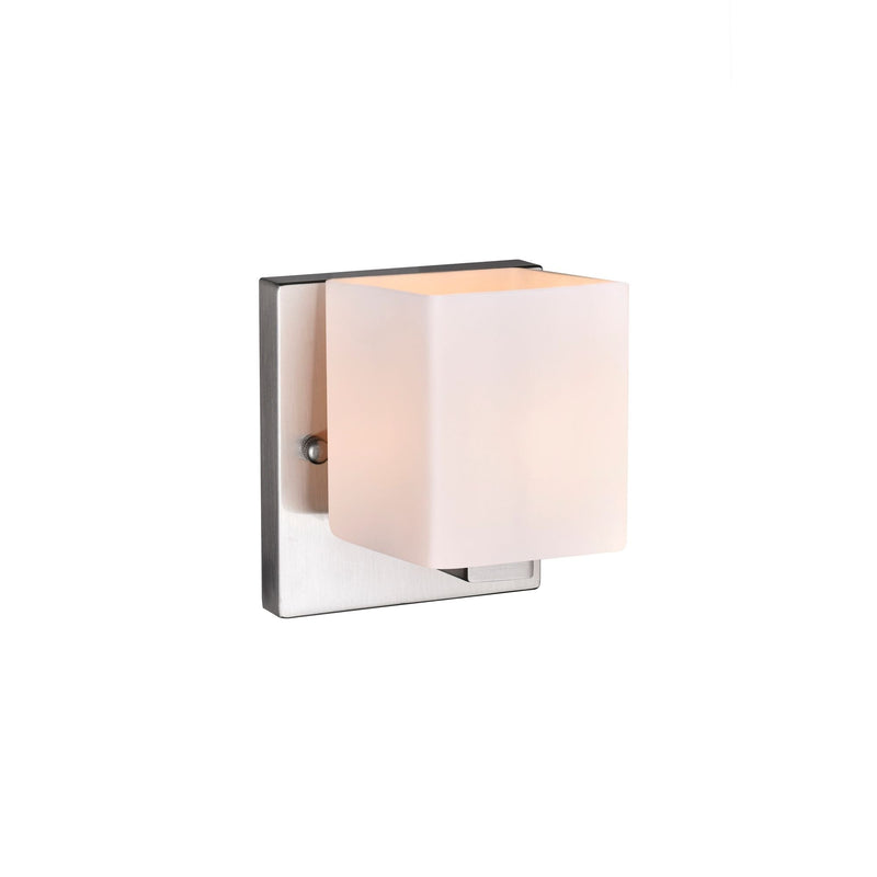 CWI Lighting Cristini 1-Light Nickel Bathroom Sconce Q7