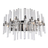 CWI Lighting Miroir 4-Light Nickel Vanity Light