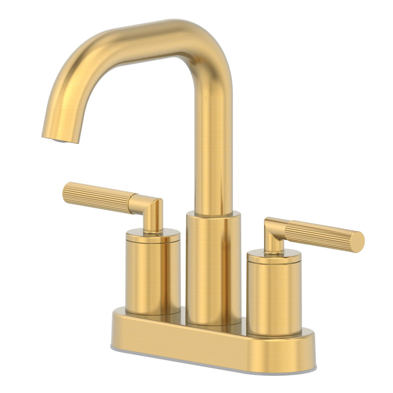 Danze Dorian 2-Handle 4-in Centreset Lavatory/Bathroom Sink Faucet, Brushed Gold L3