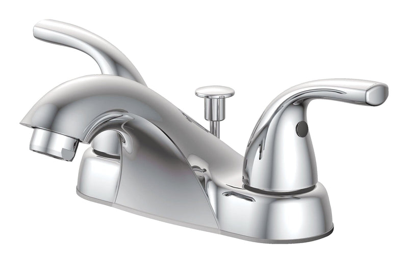 Danze Renovate Double Handle Bathroom Sink Faucet with Pop-up Drain, 4-in Centreset, Chrome G2