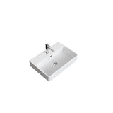 Danze Scratch-Resistant Rectangle Vessel Sink, White, 23.6-in x 16.5-in