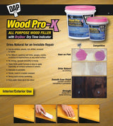 DAP WoodPro-X With DryDex, 453-g, Wood Filler