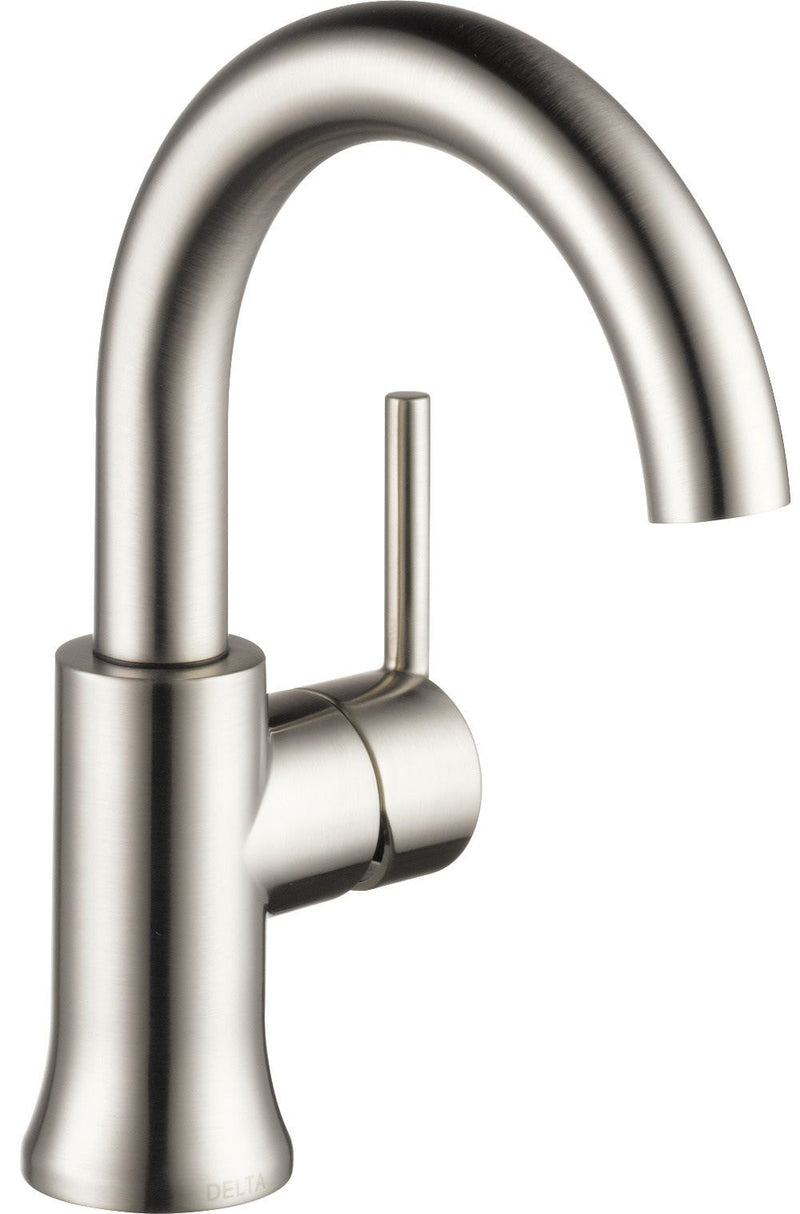 Delta 1-Handle High-Arc Lavatory Faucet, Stainless Y9