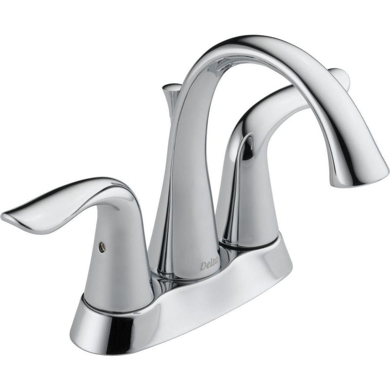 Delta Faucet Lahara Double Handle 4-in Centerset Bathroom Sink Faucet with Pop-up Drain, Assorted Finishes U3