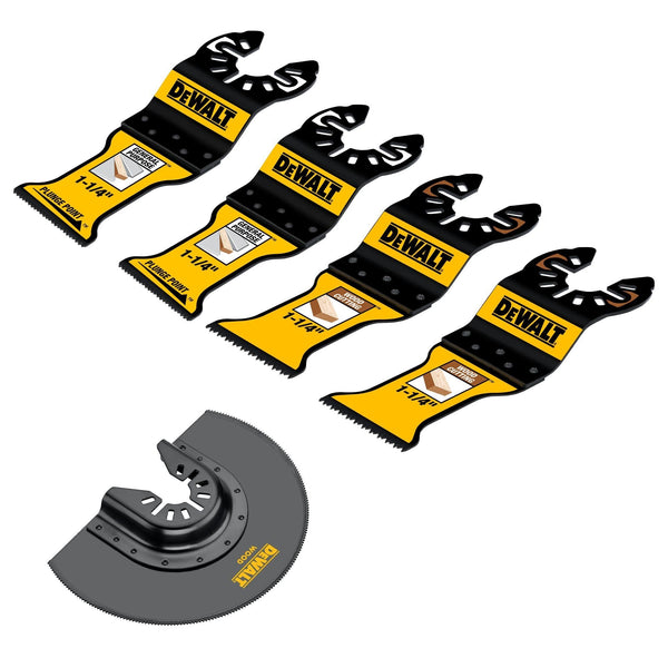 Dewalt Oscillating Blade Set, 5-Piece G4