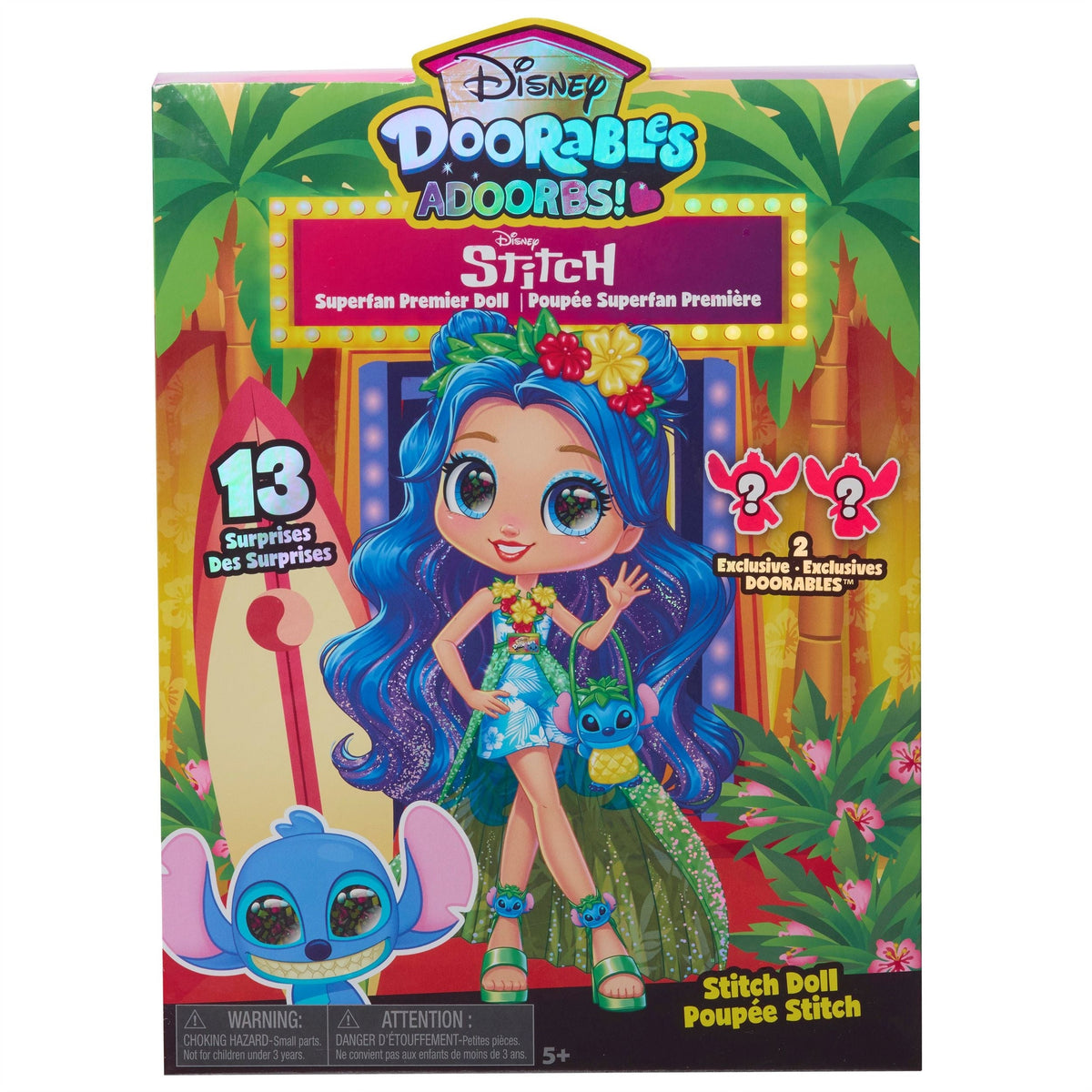 Disney Doorables ADOORBS Deluxe Stitch Superfan Premier Collector Doll for Ages 3+