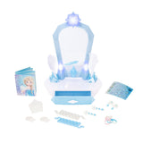 Disney Frozen Elsa's Icy Magic Vanity Tabletop Playset with Sounds & Hair Accessories, Kids Ages 3+