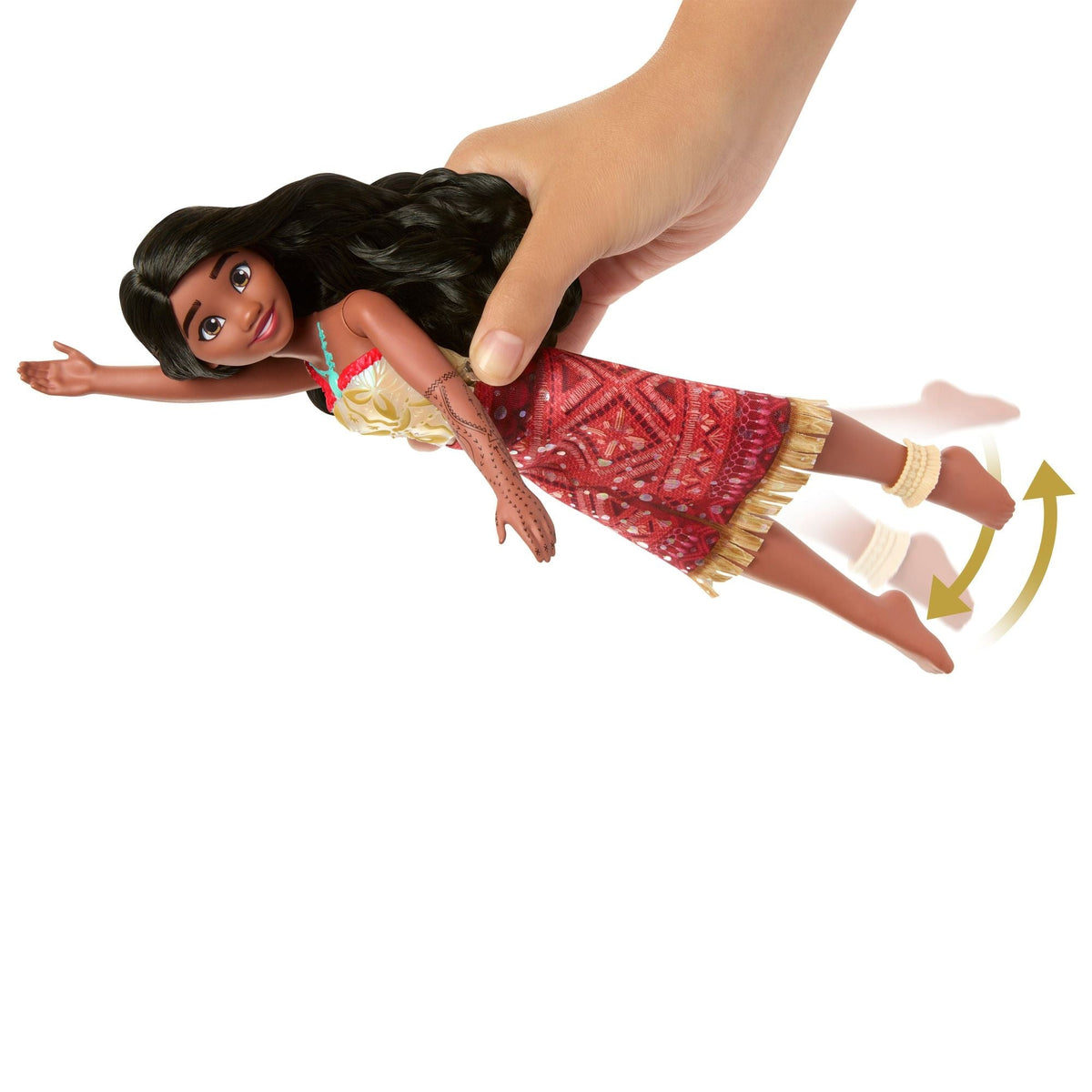 Disney Princess Moana 2 Swimming Tautai Moana Fashion Doll for Ages 4+