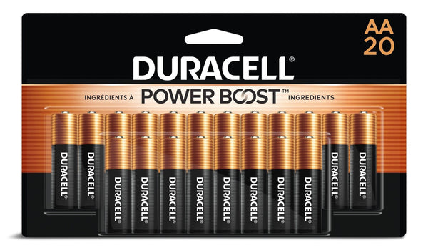 Duracell Coppertop AA Batteries, Alkaline, 20-pk C9