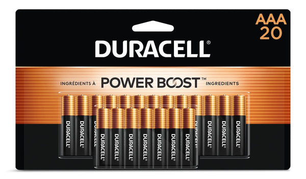 Duracell Coppertop AAA Batteries, Alkaline, 20-pk M4