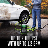 EGO POWER+ 56V 2100 PSI Compact Pressure Washer with 6.0Ah Battery and 320W Charger, HPW2105