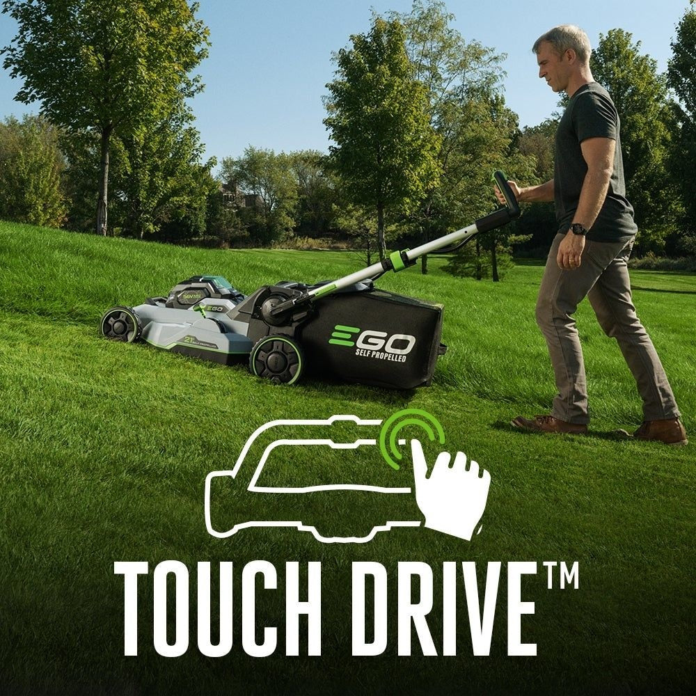 EGO POWER+ 56V Brushless Cordless 21-in Self-Propelled Lawn Mower, Includes (1) 7.5Ah Battery and (1) 550W Rapid Charger, LM2135SP